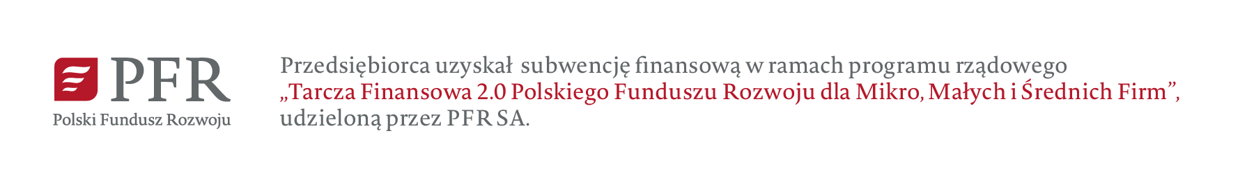 Przedsiębiorca uzyskał subwencję finansową PFR